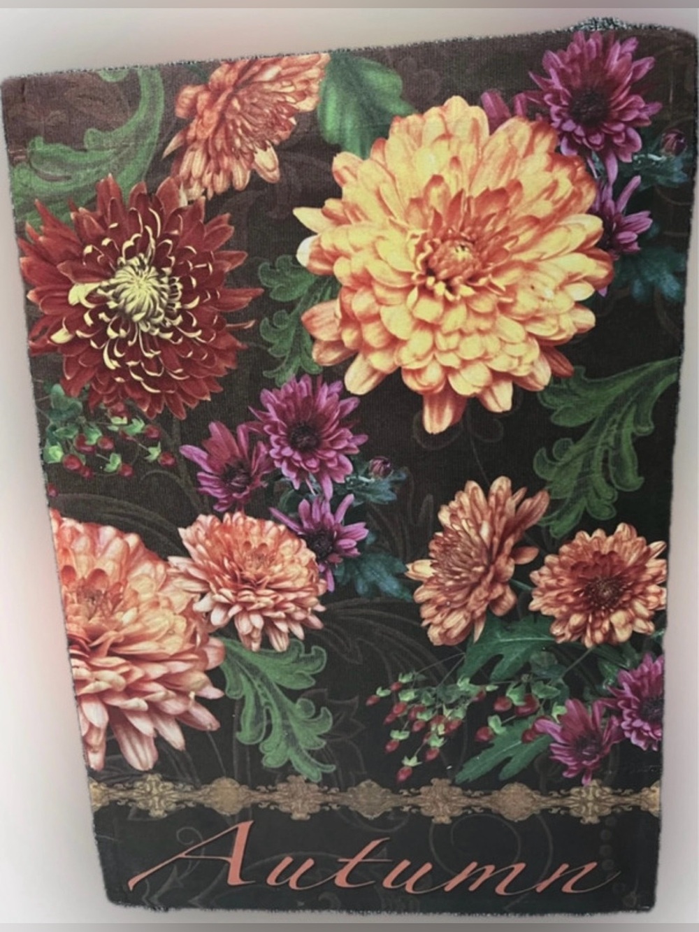 🔴Garden Flag Chrysanthemums Multicolor Top Pocket Double Sided Fall Decor